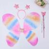 3pcs/set Dressing Up Fairy Wings Sets Princess Costume Angel Wings New Butterfly Fairy  Girls Kids