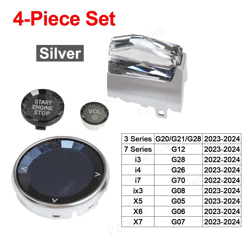 Подрулевые переключатели передач Crystal для BMW ix3 G08 X6 G06 X7 G07 X5 G05 Ручка коробки передач G21 F44 F48 F49 G28 G70 G26 G20 Ручка переключения передач