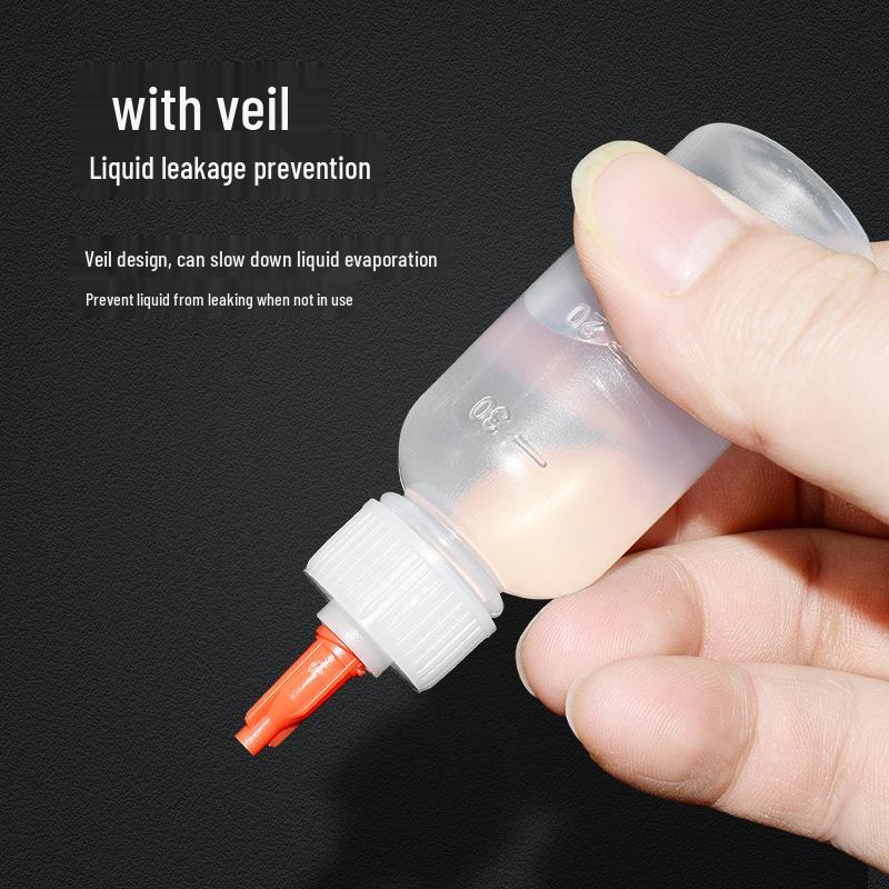 Industrial 30ml Dispensing Bottle Set with Needles for Pigments, Flux, Solvents, and Oils
