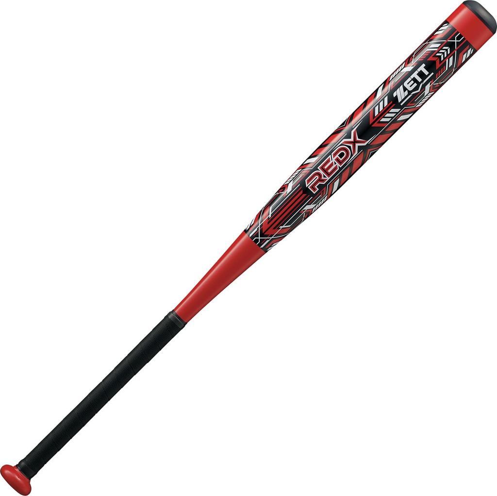 ZETT Red X Softball Metal 660g Average Red BAT53604 Bat, (Super Duralumin), 84cm, Weight, (6400)