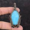 Hemimorphite Pendant Copper Wire Wrapped Jewelry Gemstone Pendant Handmade Jewelry Copper Wire Wrapped Pendant Gift For Her Designer Jewelry