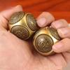 Six-faced Four Blessing Luck Money Fidget Spinner EDC Copper Stress Relief Cube Decompression Cube Adult Antistress Fidget Toys