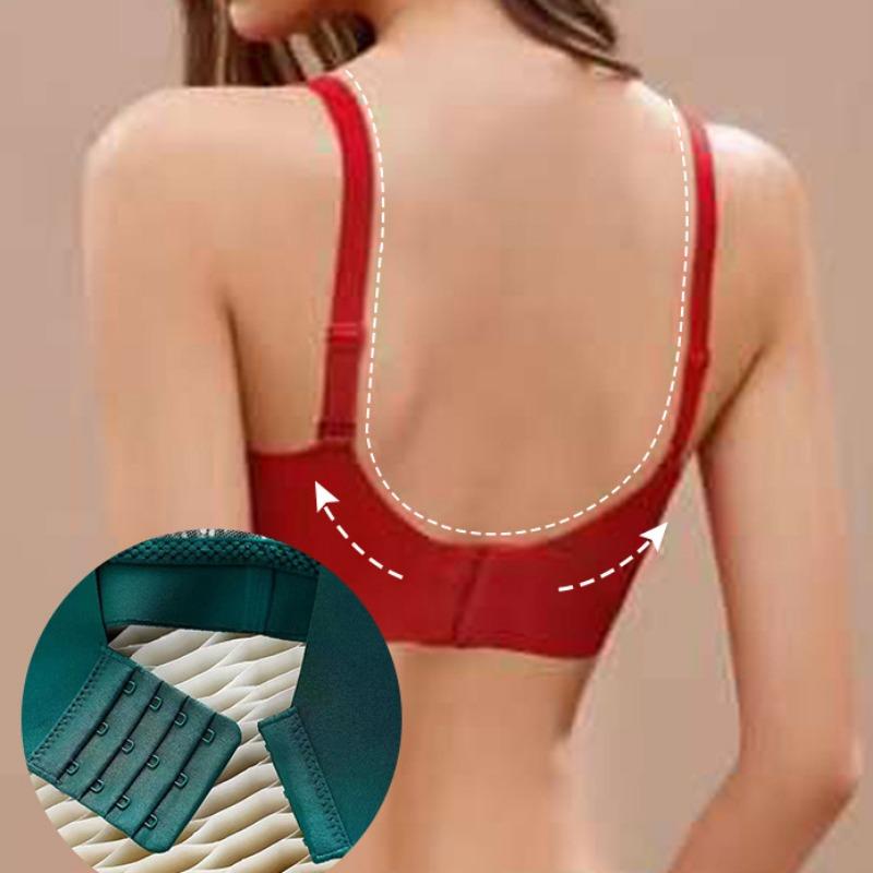 Ultra-thin Lace Bra Gathered Adjustable Underwear Shockproof Anti-glare Bra