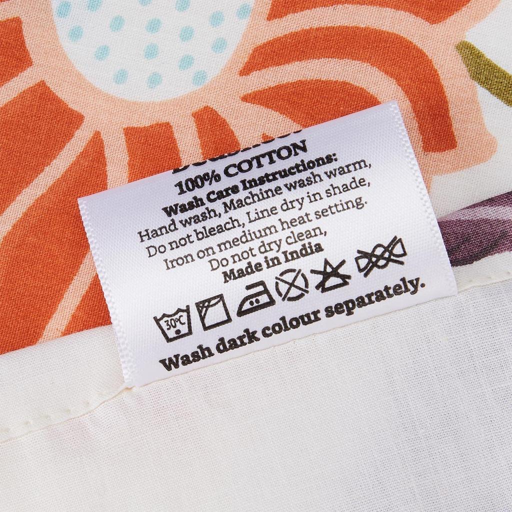 Queen Size Flat Bedsheet with 2 Pillow Cases | 180 TC | 100% Cotton | Washing Machine Washable | 90 X 100 Inches | Floral Design