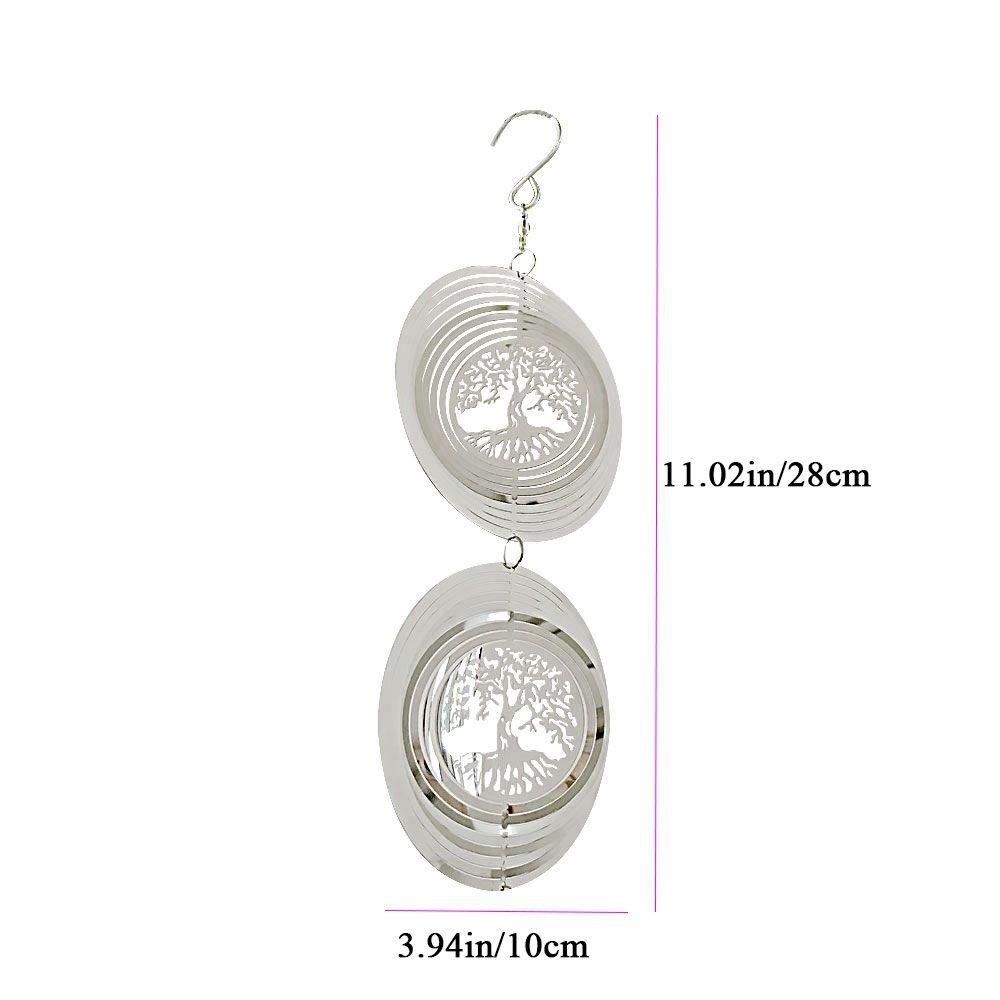 Three-dimensional Shiny Windmill Wind Spinner Outdoor Garden Home Decoration Wind Chimes Ornaments