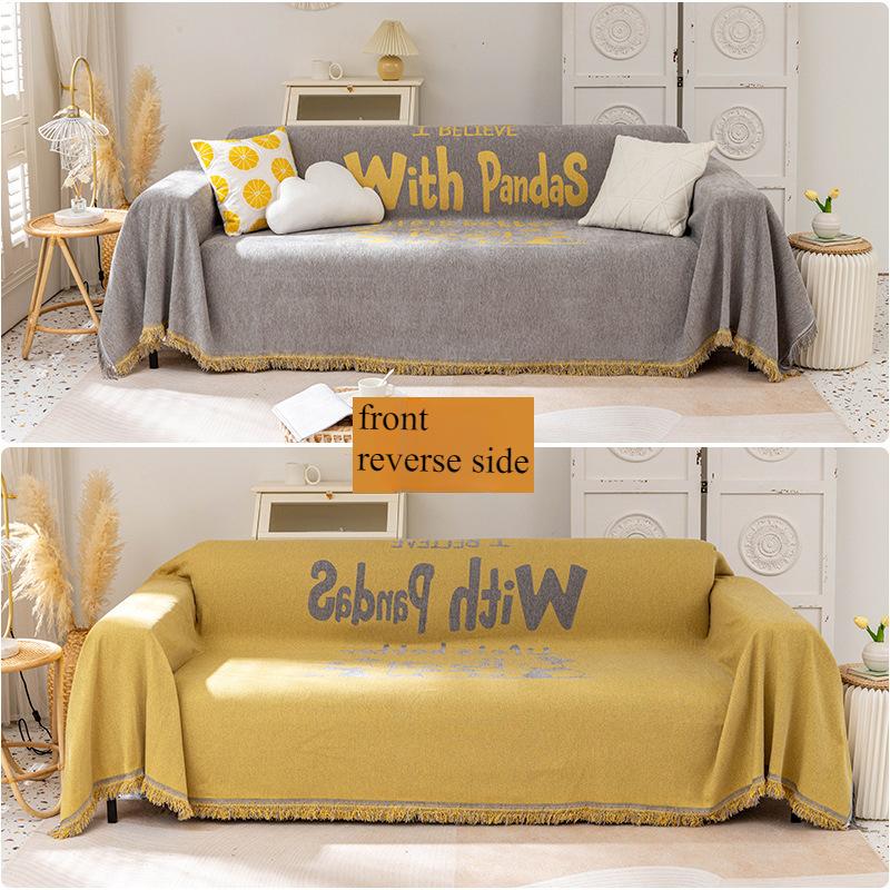 Чехол для дивана, универсальный чехол для дивана на все времена года, не нужно ничего мерить, простое скандинавское одеяло, полотенце для дивана