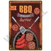 BBQ Zone  Home Decor Metal Tin Sign Vintage Dad`s BBQ Yard Outdoor Party Decoration Plate Retro Barbecue Rules Slogan Metal Sign