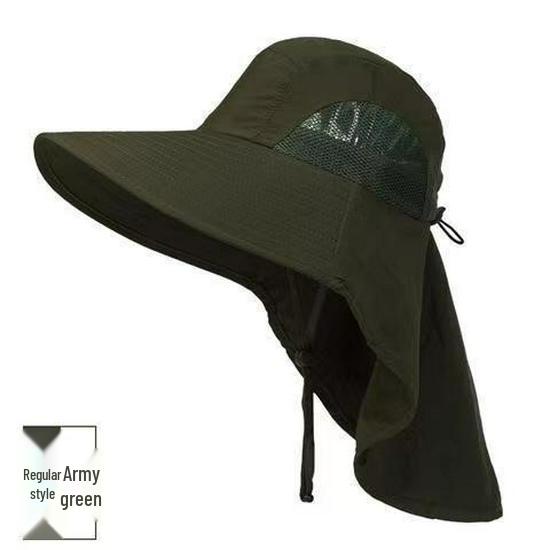 UV Protection Wide Brim Sun Hat for Men & Women, Summer Outdoor Hat with Face & Neck Coverage, Ideal for Fishing.
