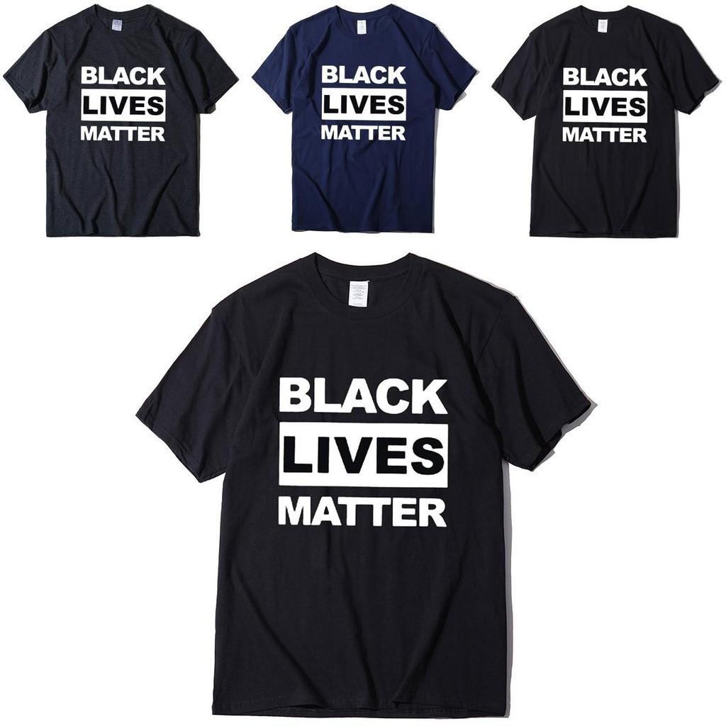 Стильная черная футболка 'Black Lives Matter' против расизма для унисекс, повседневная и удобная