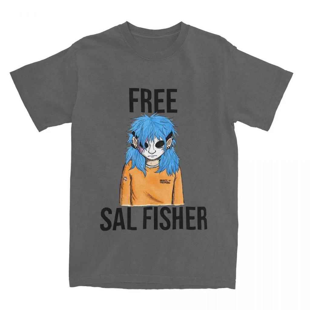 Novelty Free Sal Fisher Sally Face T Shirt Men Women's Pure Cotton Sallyface Tee Shirt Party Clothes
