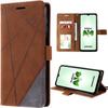 Case for Samsung Galaxy A14 4G/5G Magnetic Closure Elegant Leather Effect Brown