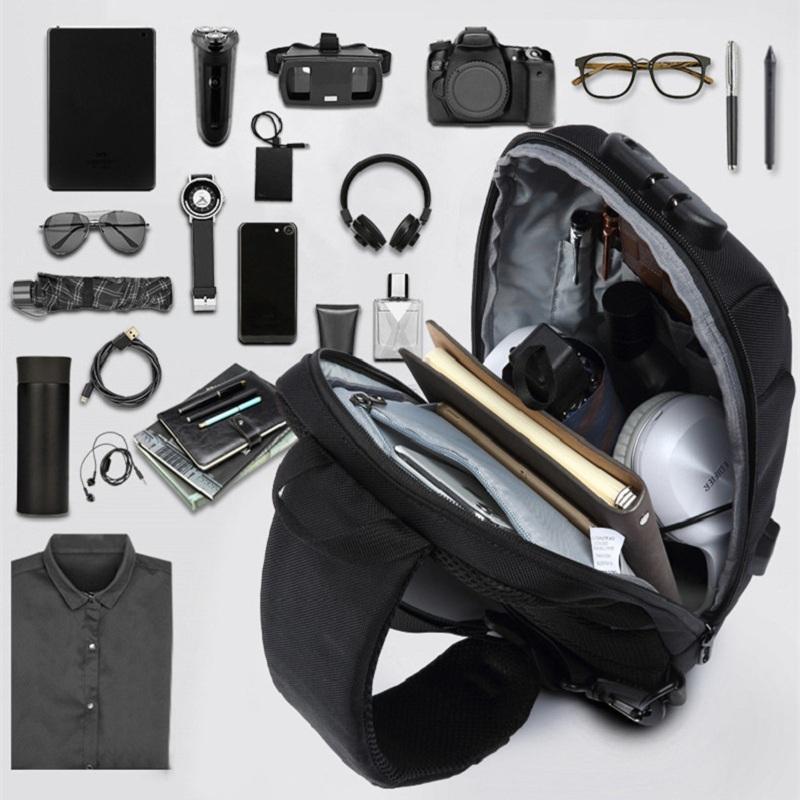 OZUKO Мужская брендовая сумка-мессенджер Tide, водонепроницаемая сумка на одно плечо, мужская спортивная нагрудная сумка для отдыха