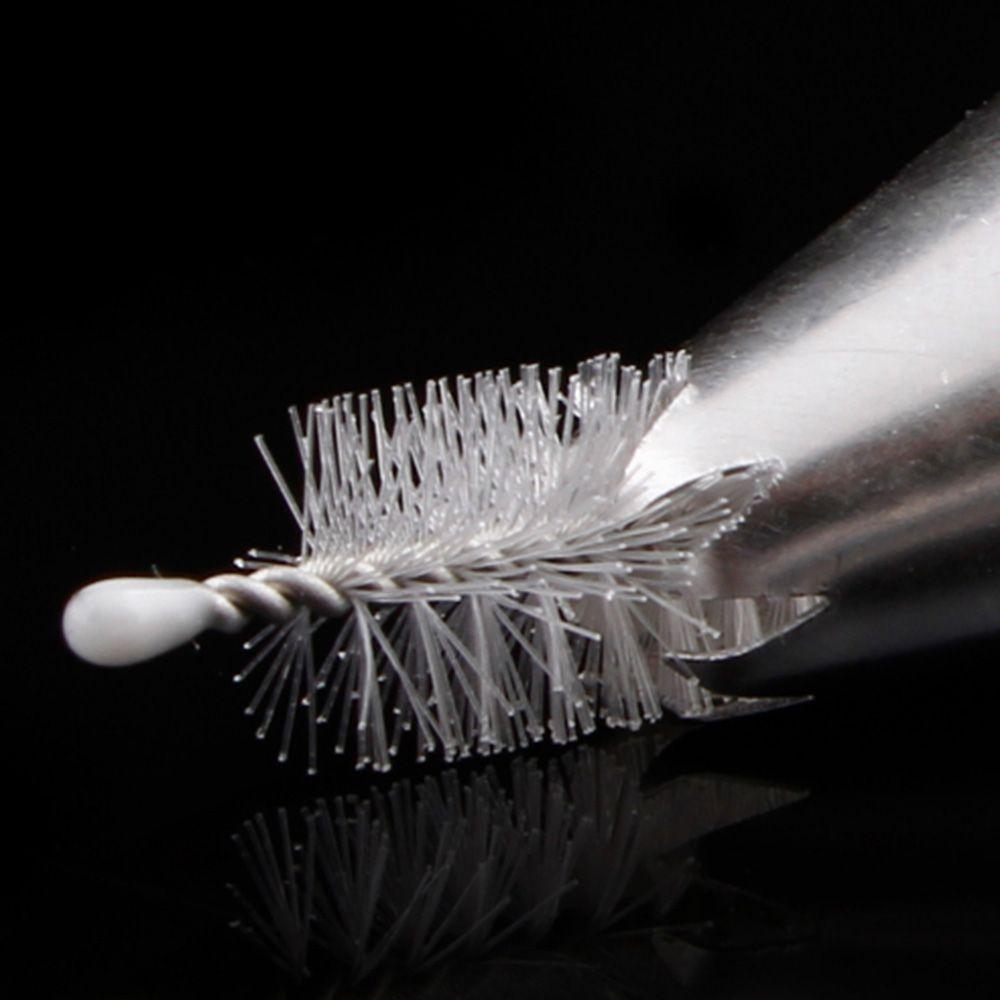 Cupcake Piping Pastry Double head Cake Decorating Tip Cleaning Brush Icing Nozzles Stainless Steel