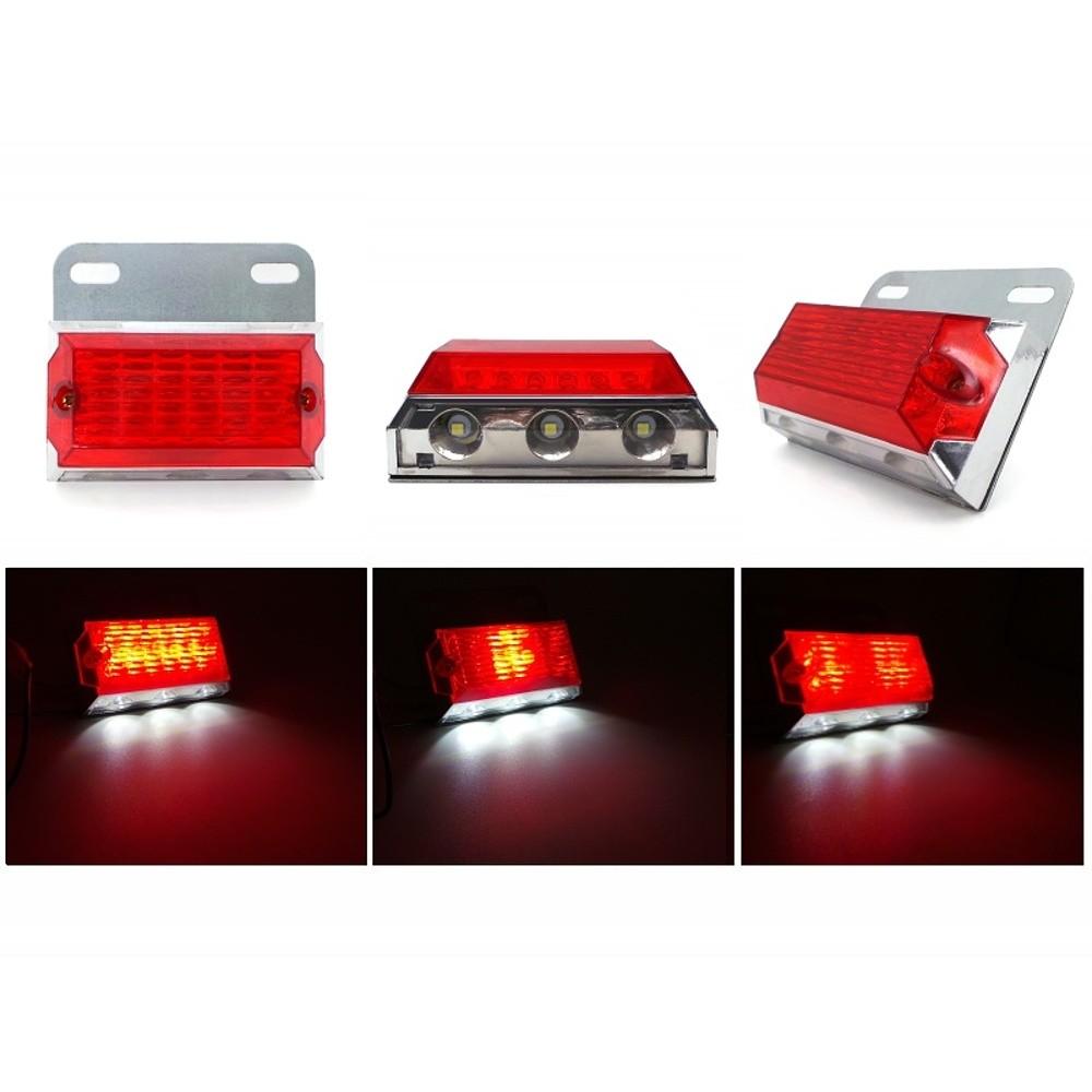 LED Marker Light 12-24V 4 Functions Red, Off-Road