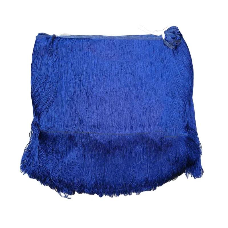 50/100cm Width Polyerter Tassel Lace Trim Ribbon Fringes For Sewing Curtains Latin Dress Tassels Trimmings Accessories Crafts