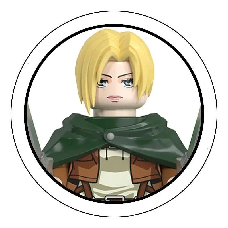 Слепая коробка Строительные блоки Мини-модели Фигурки Атака на Титанов Леви Аккерман Эрен Микаса Гигант Анни Хэллоуин Рождественские подарки Игрушка