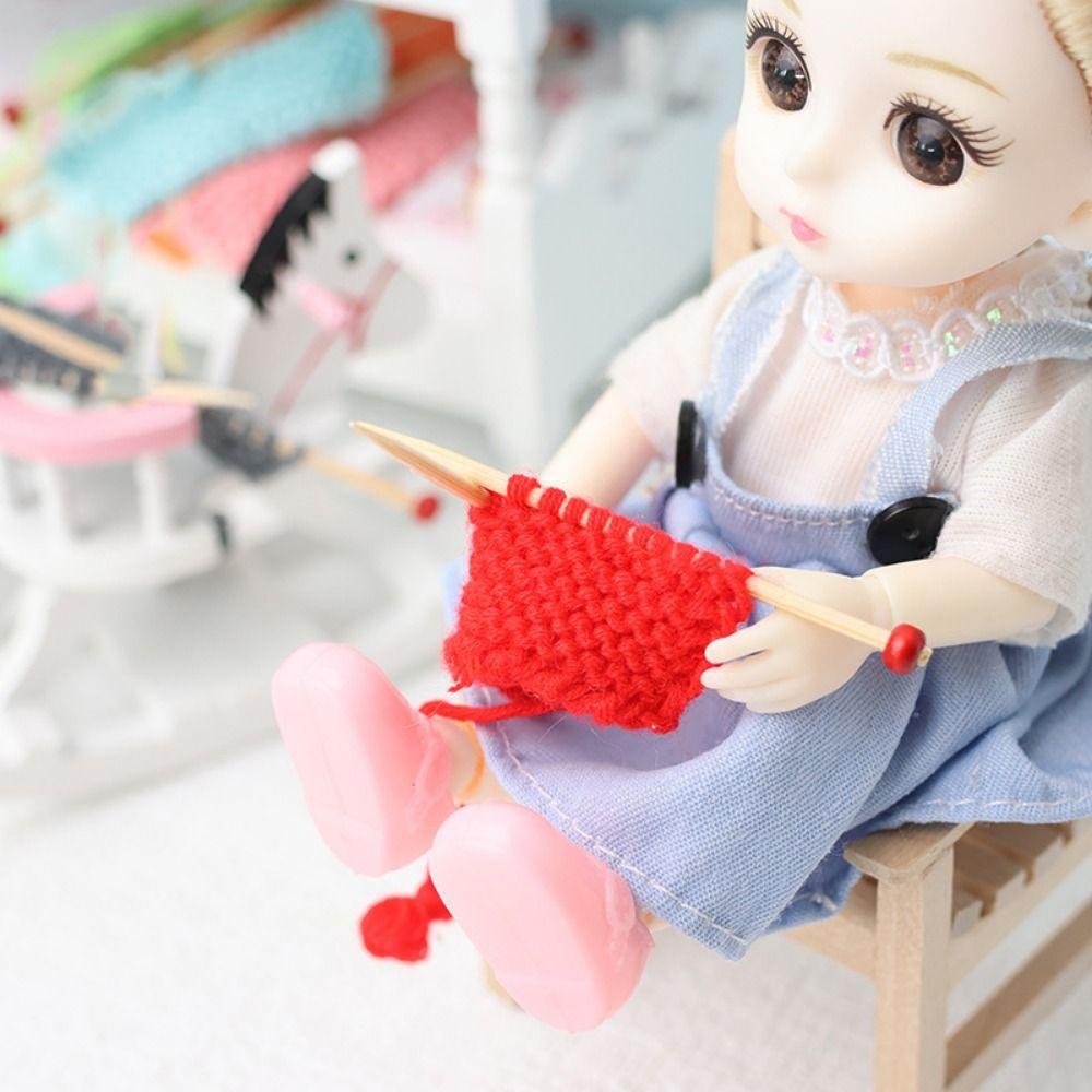 Scene Props Miniature Knit Sweater Model Thick Thread Mini Knitted Sweater Dollhouse Furniture