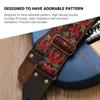 Vintage Flowers Guitar Strap Belt Tail Nail Pick Electric Guitar Belt  Instruments