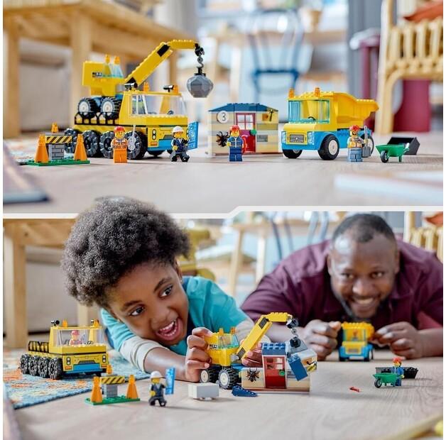 LEGO City 60391 Грузовики и кран с шаром для сноса