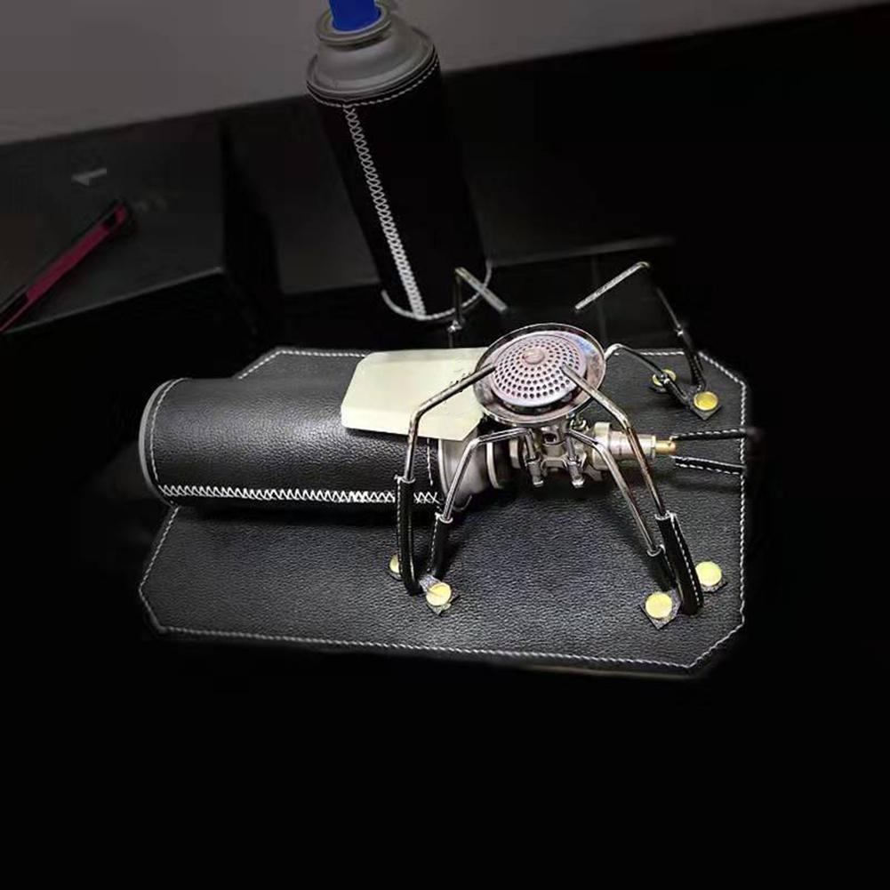 Leather Mat Non-slip Mats Removable Outdoor Camping Gas Stove Pad Cooking CB Can Cover Blanket for SOTO ST310 Stoves