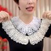 Lace Ladies Hollow Kapok Silk Shawl Summer Sun Protection Fake Collar Versatile