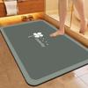 Диатомовая грязь быстросохнущий мягкий коврик для пола ванная комната туалет дверь впитывающий нескользящий коврик