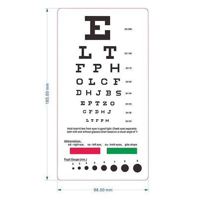 Настенная диаграмма Snellen Eye, настенная живопись, печать на шелковом холсте, постер, домашний декор