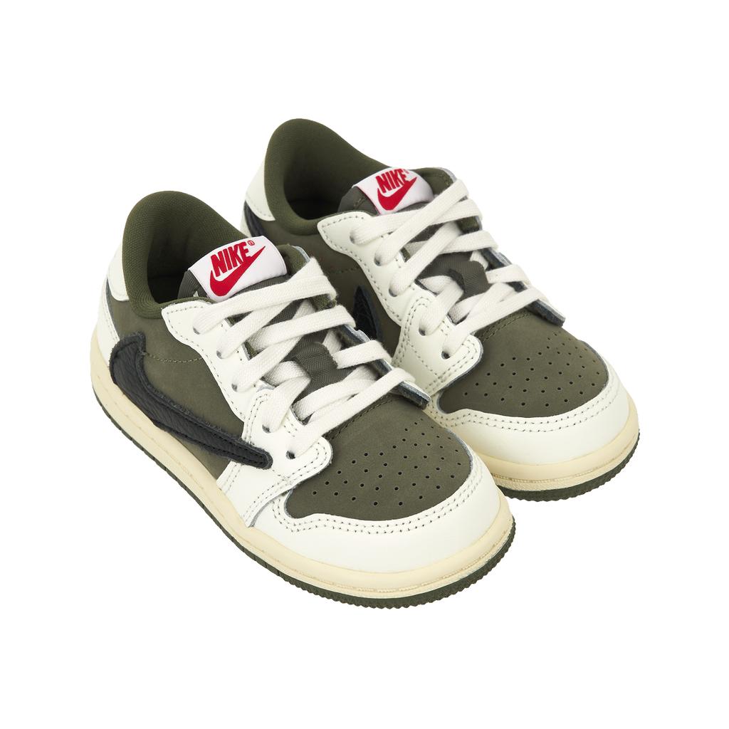 Кроссовки Travis Scott x Air Jordan 1 Retro Low OG SP TD Reverse Olive / Medium Olive Baby Green Black Sail DO5441-200