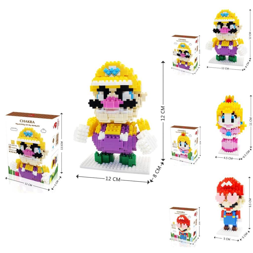 Пластиковая головоломка Super Mario Bros для детей, развивающий конструктор, подарок