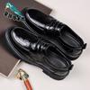 Leather Shoes Men's New Summer Breathable Sandals Hollowed Out Business Big Head Thick Sole Heightening Men's Leather Shoes