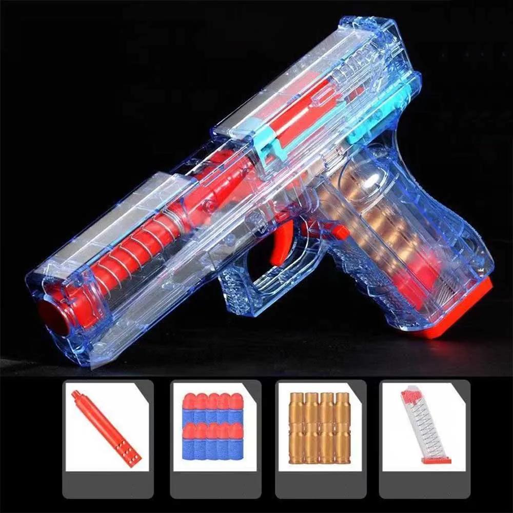 New Glock Shell Ejection Soft Bullet Toy Gun For Boys Girls Shooting Games Christmas Toys