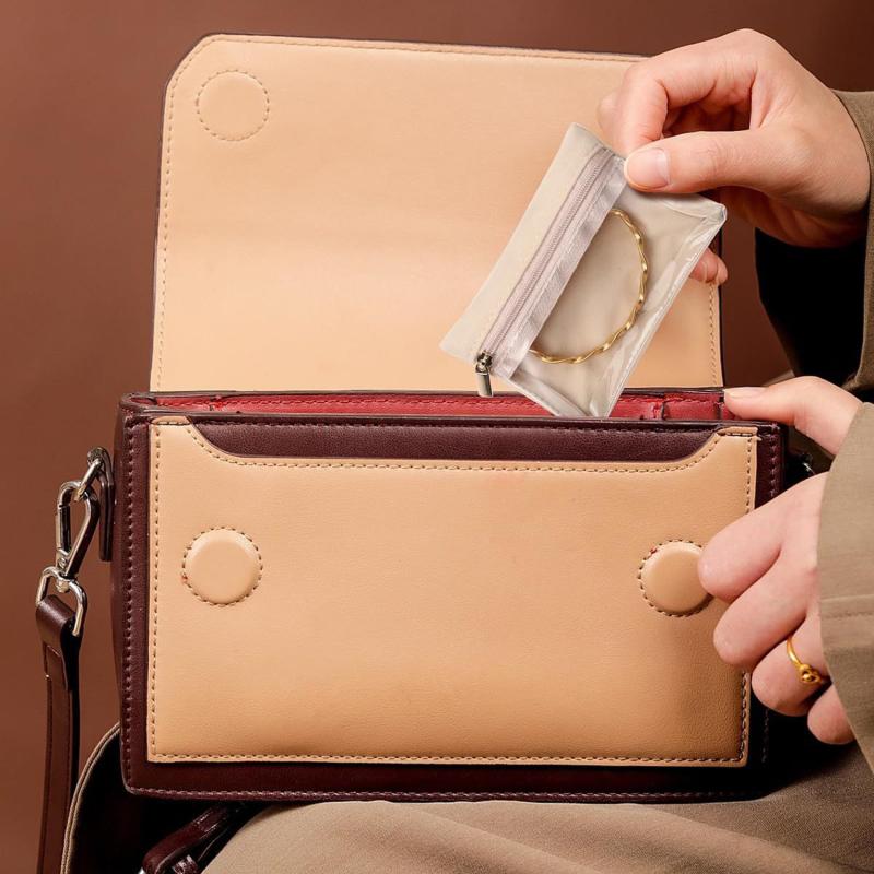 Пакеты с застежкой-молнией Мешочек для хранения браслетов, ожерелий, серег Упаковочный пакет для бизнеса Подарок для ювелирных изделий Розничная витрина