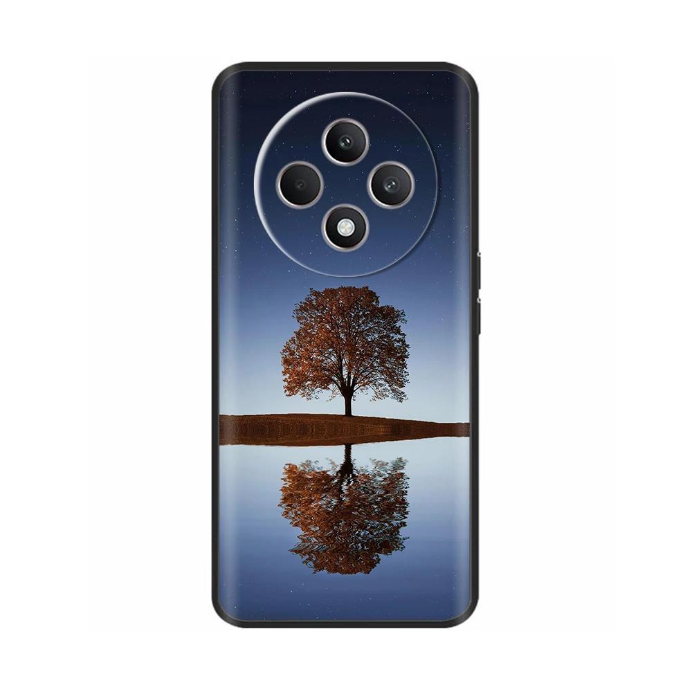 Чехол для Oppo Reno12 F CPH2687 Чехол Милое Сердечко Мягкий Черный Силикон Защитные Чехлы для Reno 12F Reno12F 5G 2024 Fundas