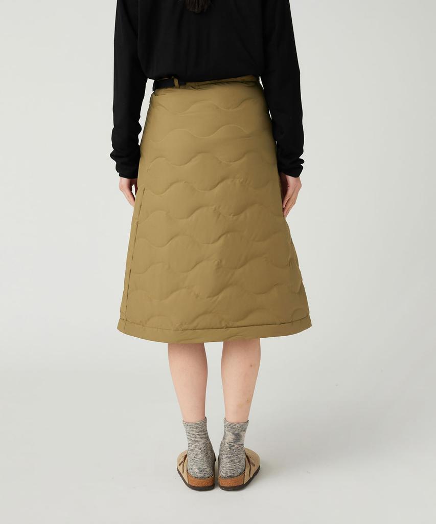 Snow Peak Seamless Quilted Down Wrap Skirt Skirt OLIVE 3 SK-25AW004 Women's Bottoms,