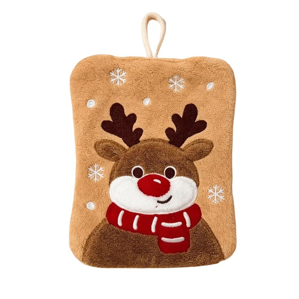 Quick-drying Santa Claus Hand Towel Water Absorption Cleaning Dishcloths  Christmas Decoration
