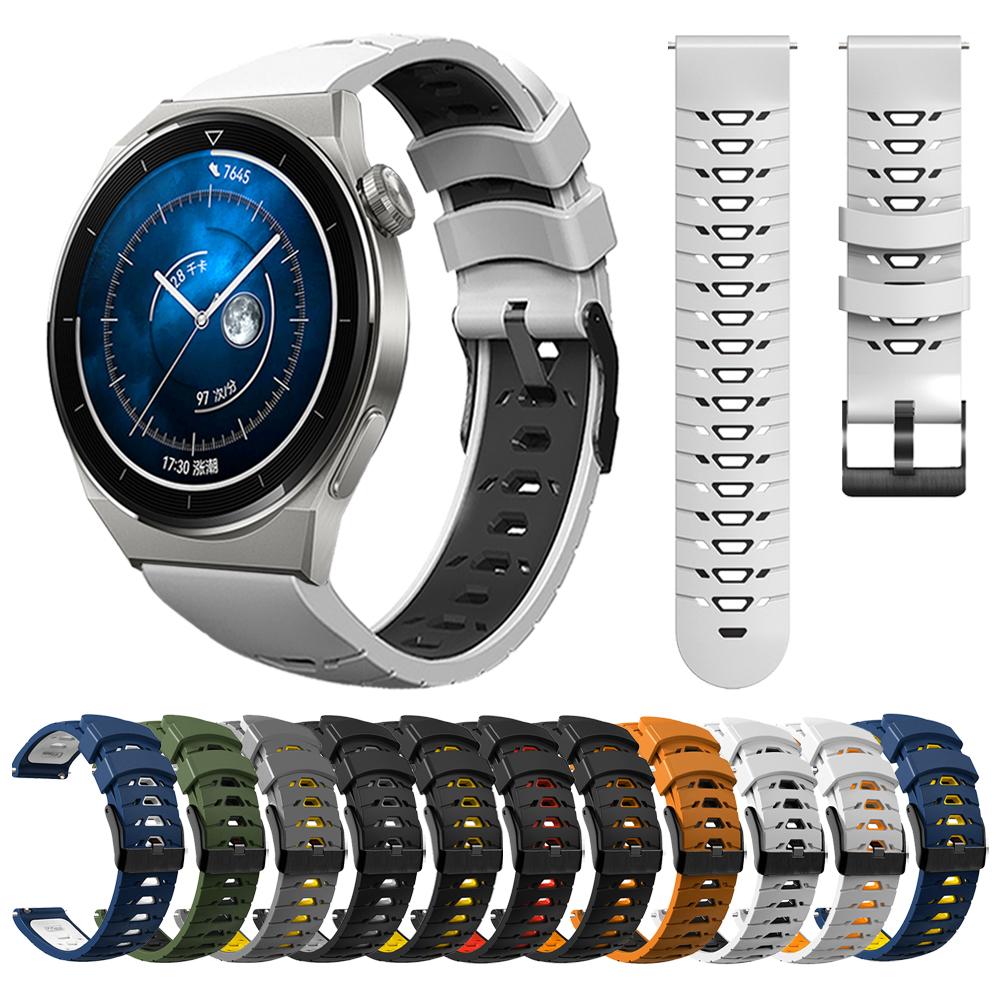 Сменный ремешок для HUAWEI WATCH GT 3 Pro 46мм 43мм Спортивный силиконовый ремешок для HUAWEI GT Runner GT3 GT2 42мм Ремешок Браслет
