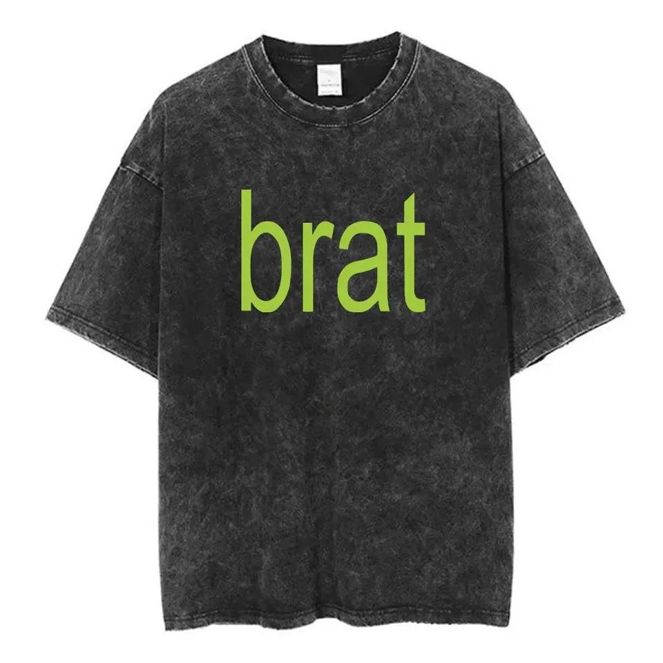At-Shirt Men'S And Women'S Crento Clothing Fashion Retro Ha-Size Washed T-Shirt Urxcx Pop T-Shirt Rli