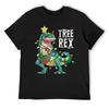 Christmas Shirt for Kids Boys Tree T Rex Dinosaur Xmas Gifts T-Shirt Shirts Graphic Tee Man T Shirt Men Clothes