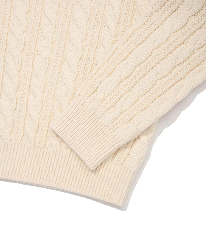 COVERNAT WOMAN Cloverheart Cable Knit Ivory