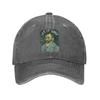 Let it Gogh Funny Vincent Van Gogh Starry Night Unstructured Baseball Cap Painting Distressed Cotton Hat Adjustable Snapback