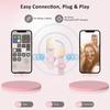 1/2Pcs Pink Mini Microphone Wireless Mobile Phone Microphone Clip-on Mic Lapel Microphone  Interview