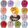 Chaqaloq uchun turban shlyapalar Turban tuguni chaqaloq qiz uchun yumshoq yoqimli bolalar shapkasi