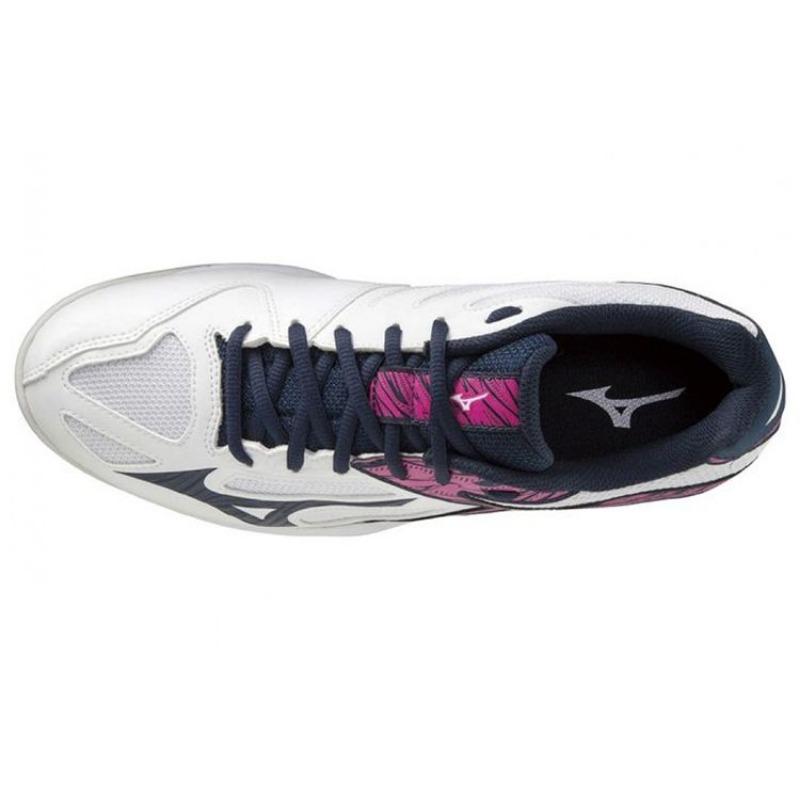 Mizuno thunder blade 3 unisex low-top volleyball training shoes white blue pink V1GA217014