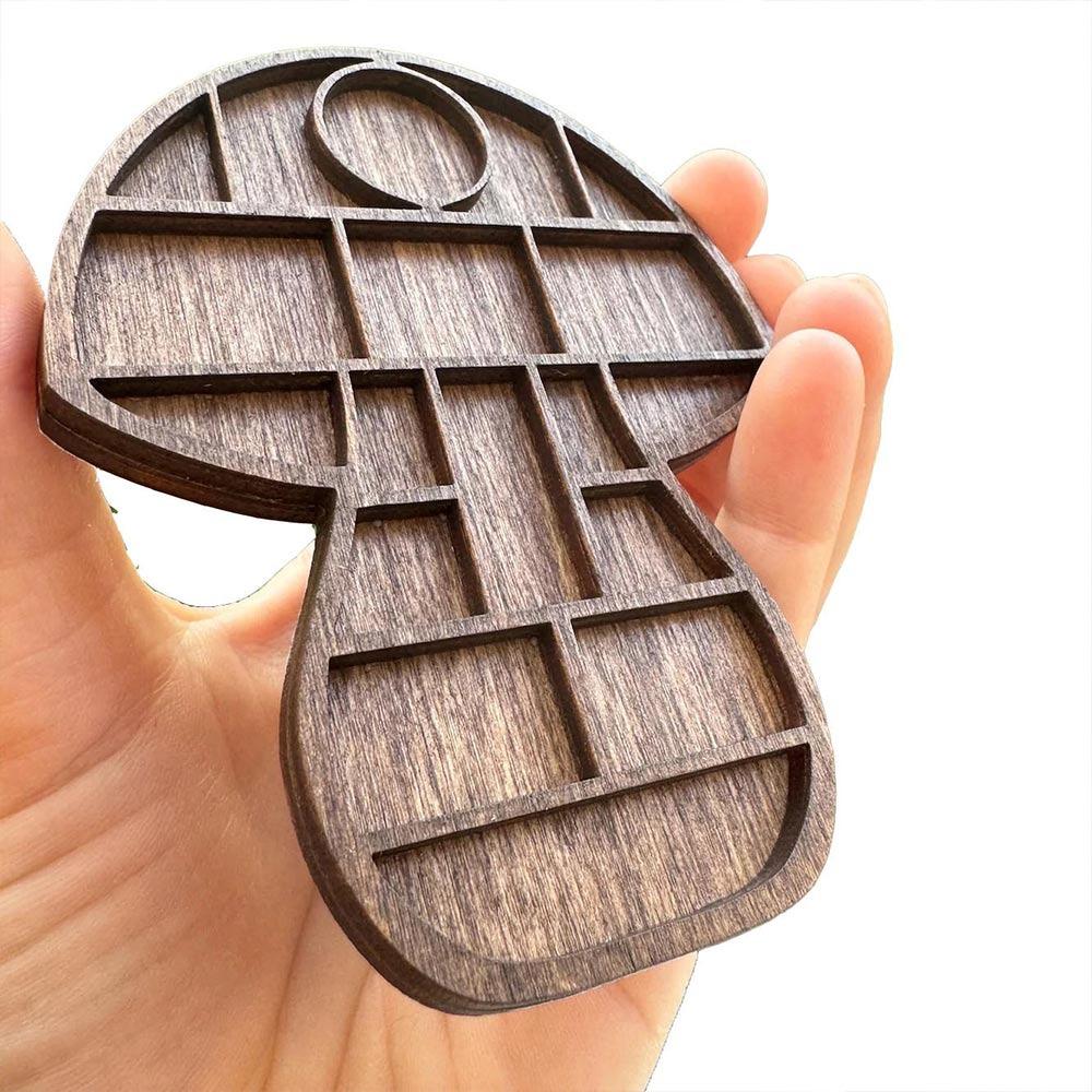 Сердце Звезда Гайка Мини Подставка для украшений Разнообразие Ячеек Полка для кукольного домика Миниатюрная Полка для безделушек Игрушка