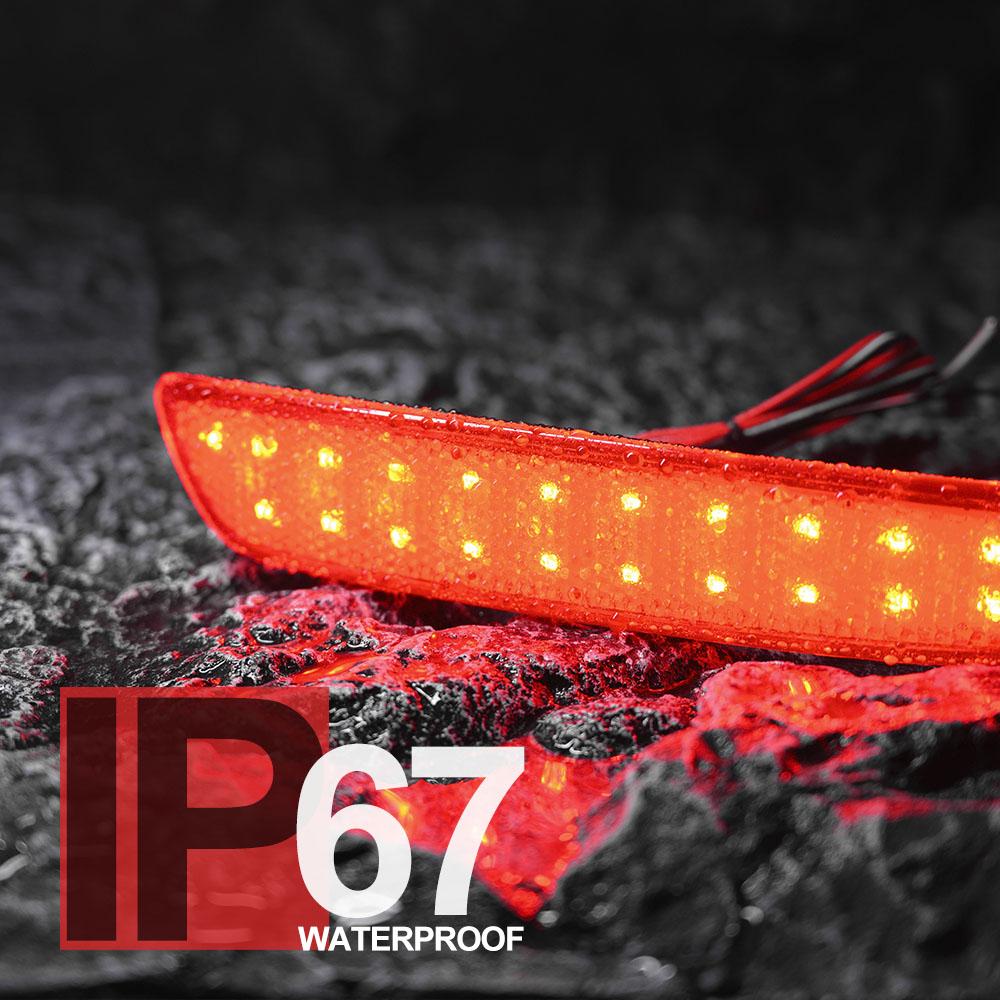 2x для BMW E70 X5 Pre-LCI 2007 2008 2009 LCI M Sport Package 2010-2013 Светодиодные отражатели заднего бампера Автомобильный стоп-сигнал заднего тормоза