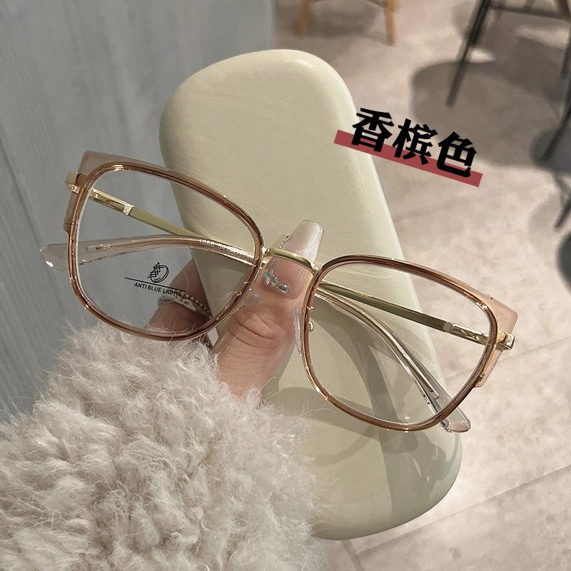 New Style Glass Frames For Women Cat Eye Blue Light Blocking Man Glasses Material Eyeglass Frames