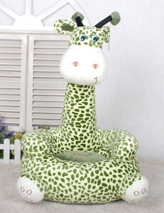 Ленивый детский плюшевый диван-животное: Куклы динозавр, жираф, слон