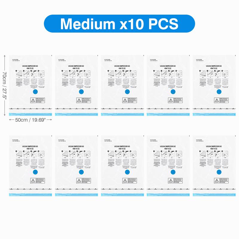 Вакуумные пакеты для хранения 8-18 шт., экономящие место сумки, дорожные перезаряжаемые воздушные насосы, различные герметичные насосы для компрессионной одежды, одеяла, багажа
