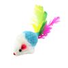 Cat Toys, Plush Little Mice, Seven-color Feathers, Cat Toys, Plush Sound-making Big Mice, Cat Self-entertainment Toys