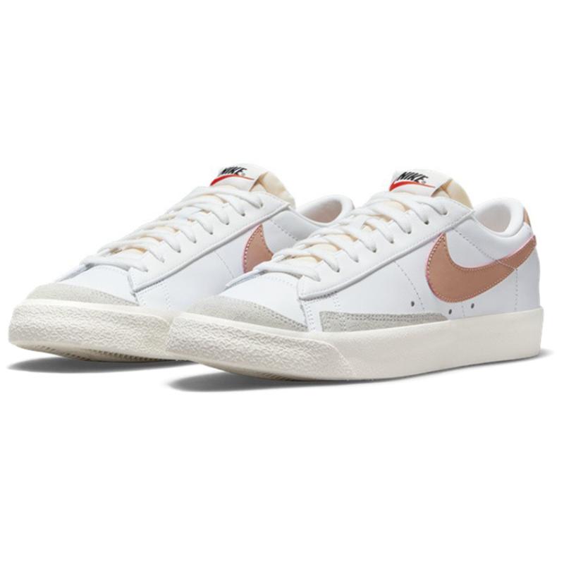 Nike Женские кроссовки Blazer Low 77 Белые Розовые Обувь для скейтборда DC4769-109